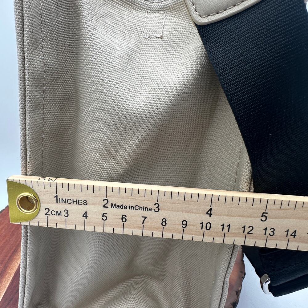 NEW Quince Organic Canvas Tote Sand Beige Zipper Crossbody Purse Work Travel - Picture 10 of 14